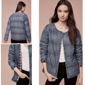 Cloth & Stone Chambray Puffy Coat